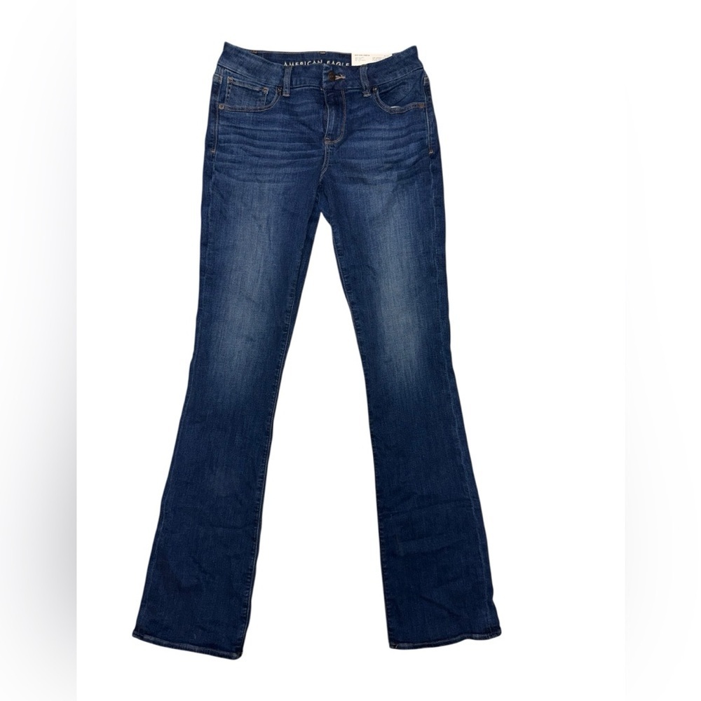 NWT- American Eagle Curvy Kick Boot Jeans- Size 8 extra long